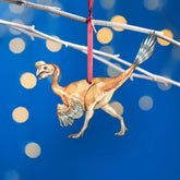 Wooden Oviraptor Dinosaur Christmas Tree Decoration